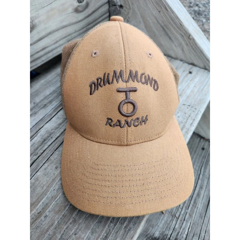 Drummond Ranch Baseball Cap Pioneer Woman Adjustable Backstop Outdoor Cap.